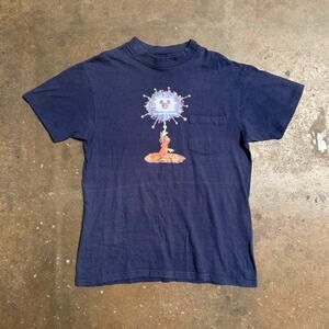 Vintage 80s Sorcerer Mickey Mouse Disney Channel Single Stitch Pocket Shirt L‎